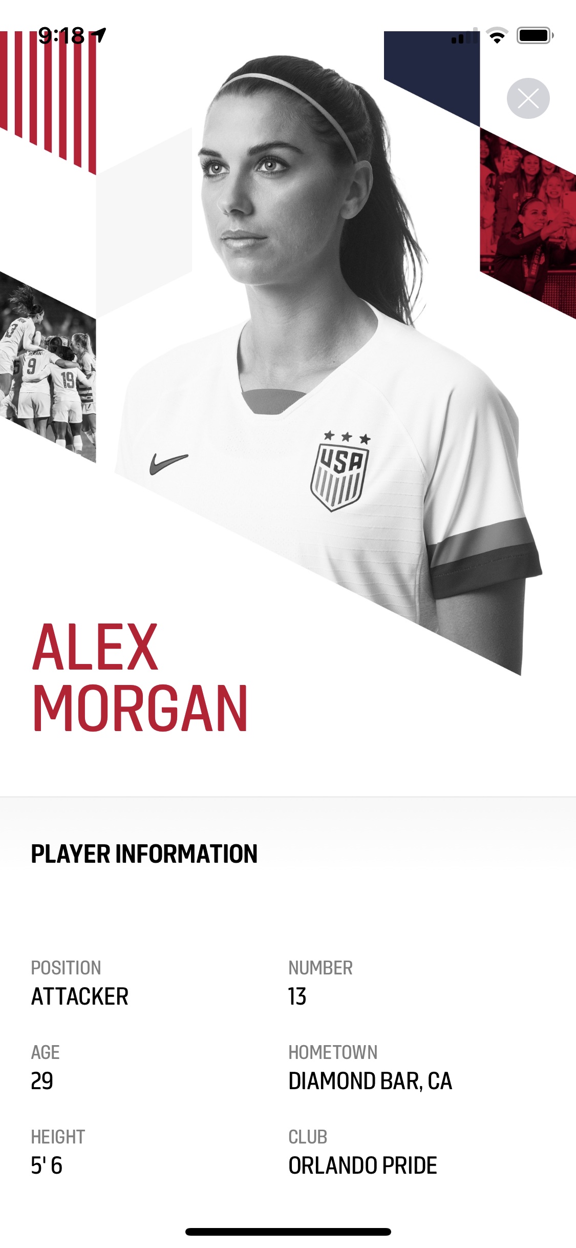 U.S. Soccer Screenshot