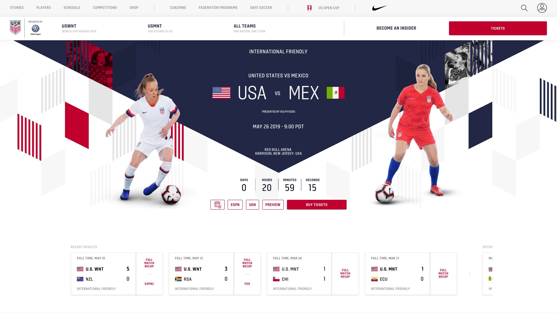 U.S. Soccer Official Website
